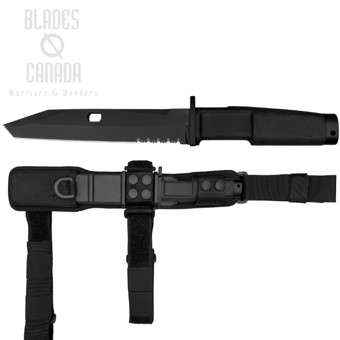 Extrema Ratio FULCRUM EVO NFG Bayonet Knife, N690 Black, Black, Tactical Sheath Black (image for) Extrema Ratio FULCRUM EVO NFG Bayonet Knife, N690 Black, Black, Tactical Sheath Black